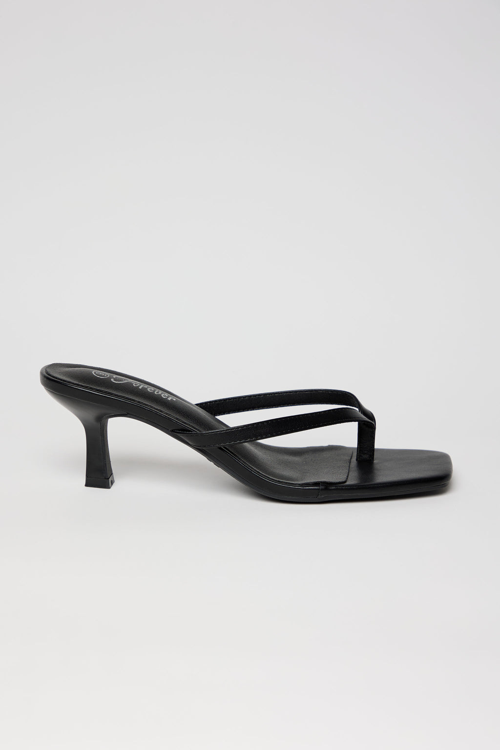 NOIR ESSENCE – Sandalia Mule Tacón Bajo en Negro