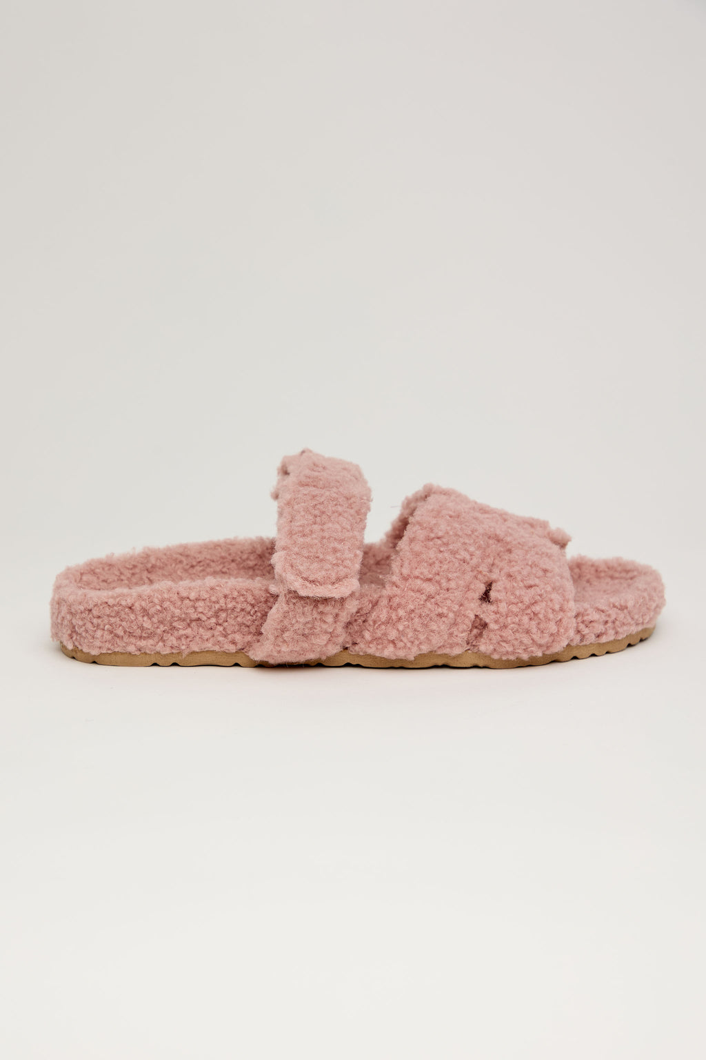 SOFT BLUSH – Sandalia Peluche Rosa