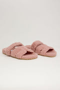 SOFT BLUSH – Sandalia Peluche Rosa