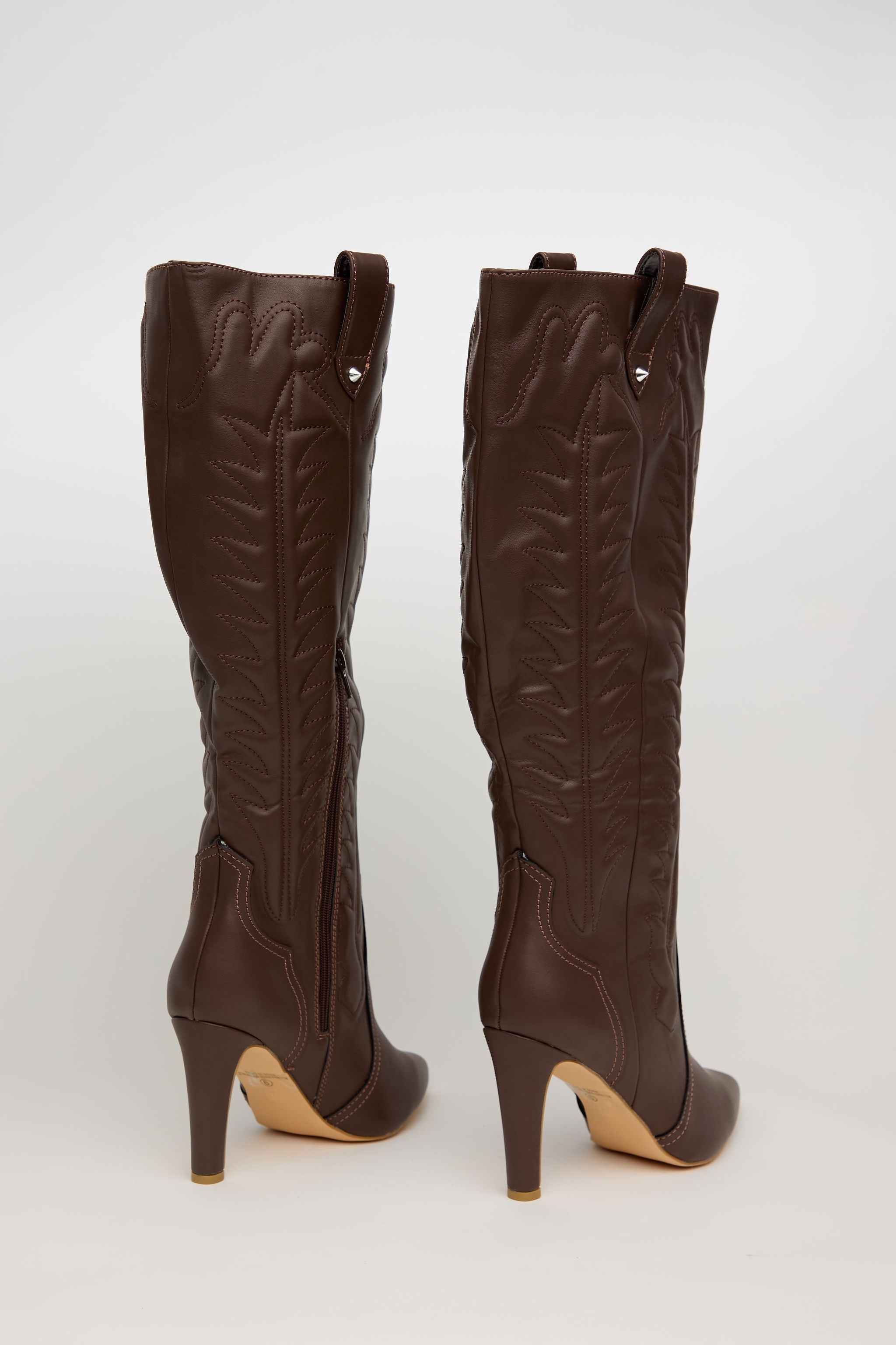 COWGIRL ICON – Bota Western Alta en Marrón