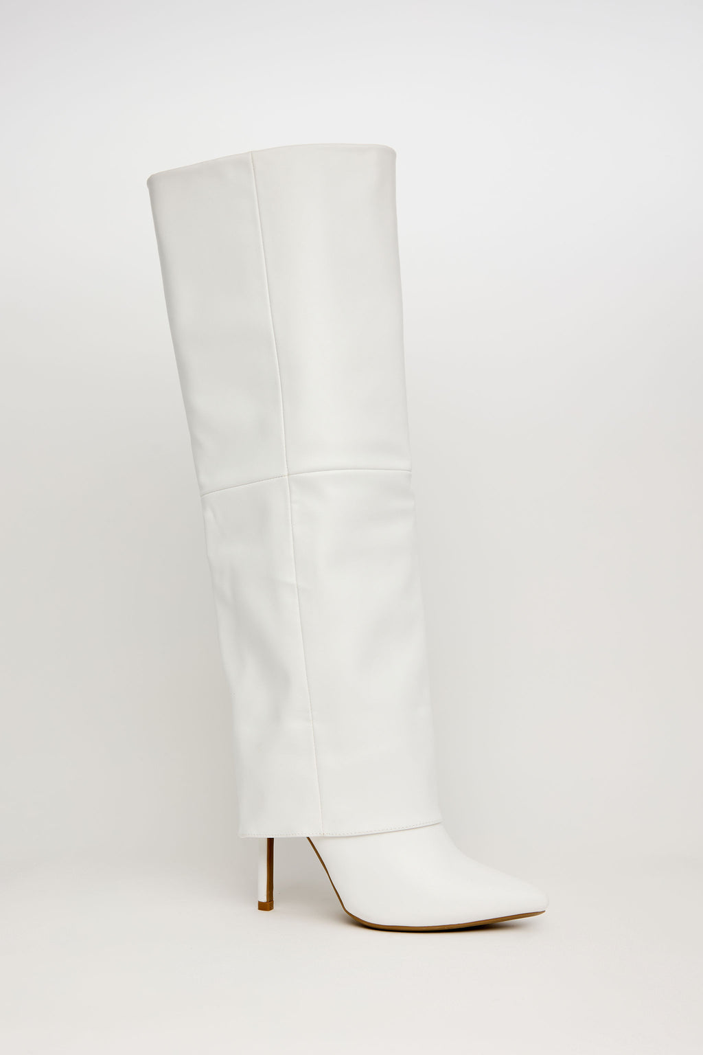 WHITE ICON – Bota Alta Tacón en Blanco